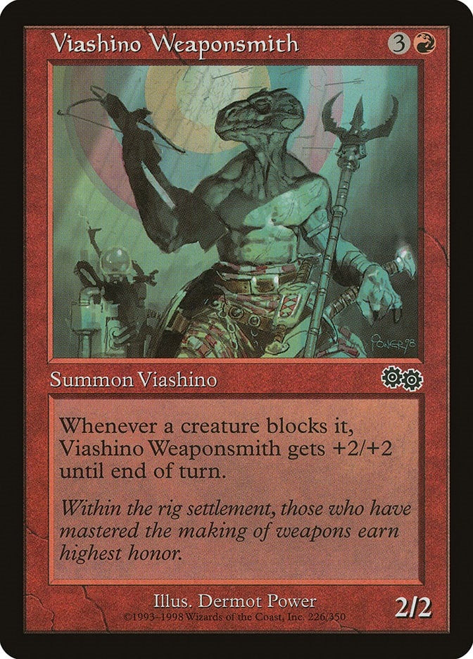 Image for Viashino Weaponsmith (Urza's Saga) (226) - Magic: The Gathering