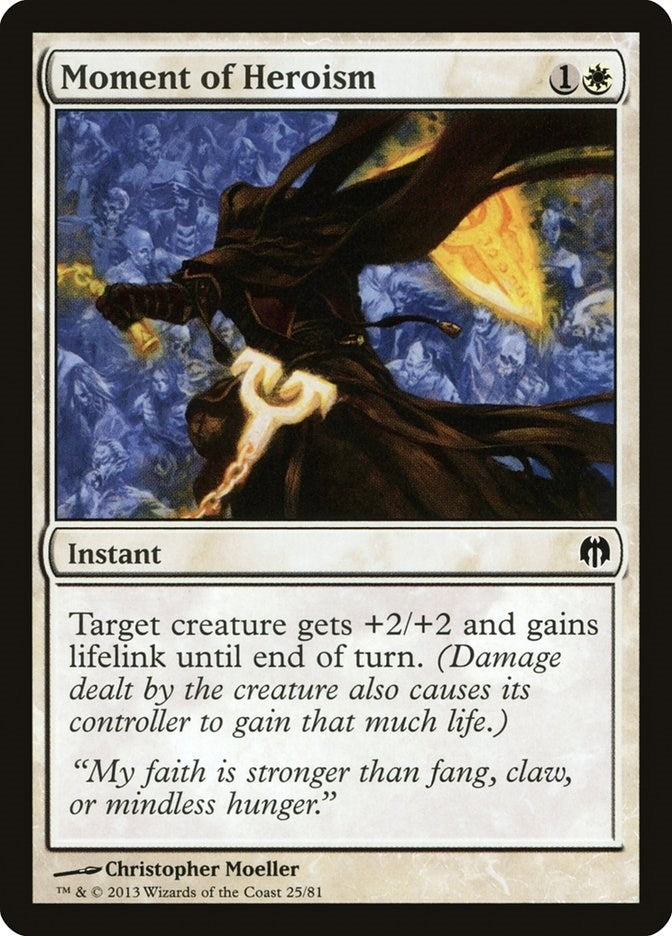 Image for Moment of Heroism (Duel Decks: Heroes vs. Monsters) (25) - Magic: The Gathering