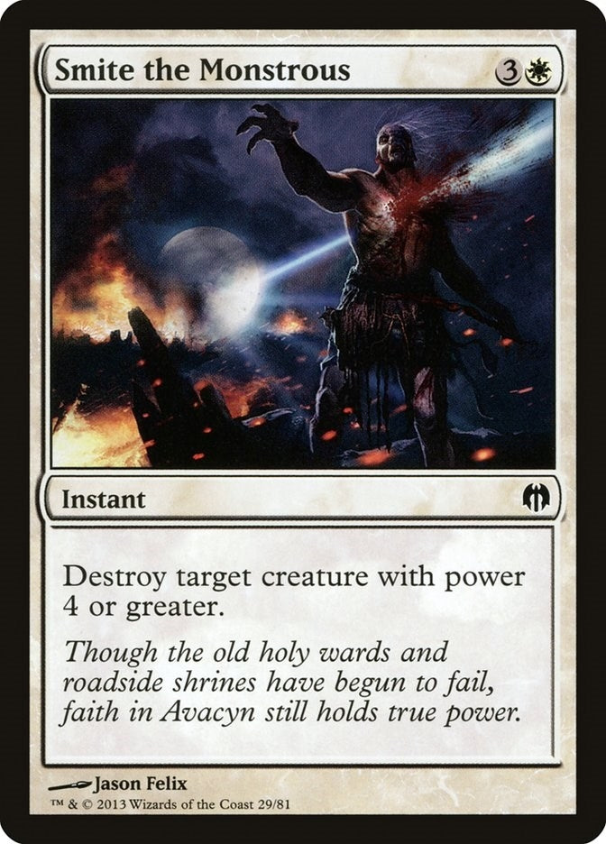 Image for Smite the Monstrous (Duel Decks: Heroes vs. Monsters) (29) - Magic: The Gathering