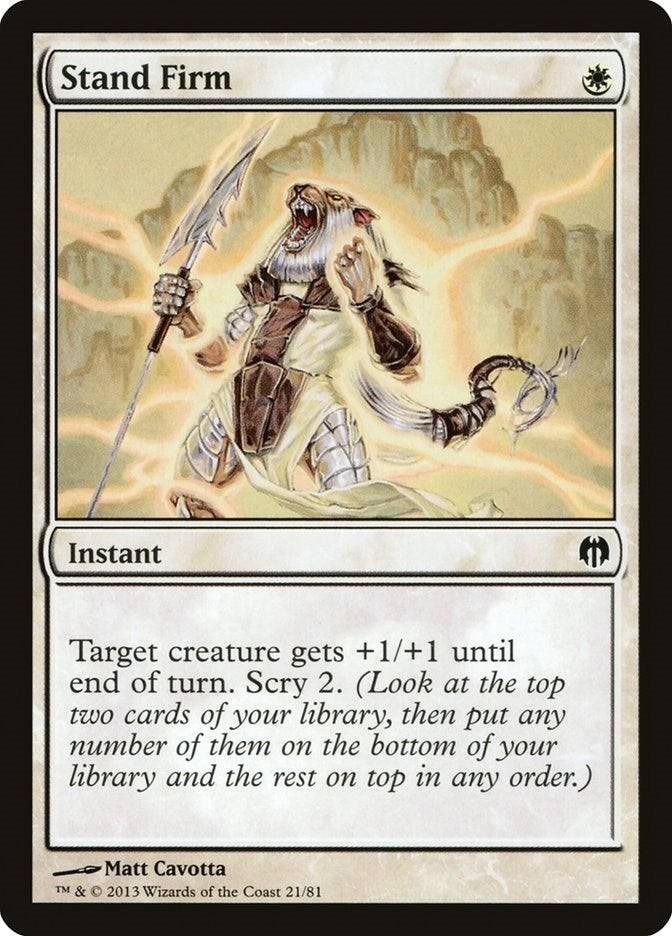 Image for Stand Firm (Duel Decks: Heroes vs. Monsters) (21) - Magic: The Gathering