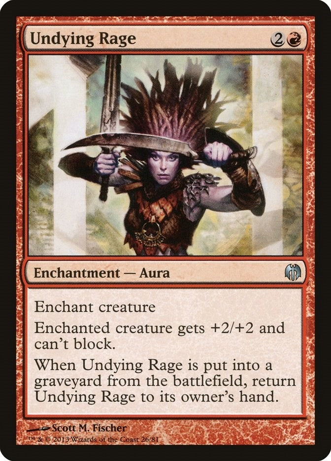 Image for Undying Rage (Duel Decks: Heroes vs. Monsters) (26) - Magic: The Gathering