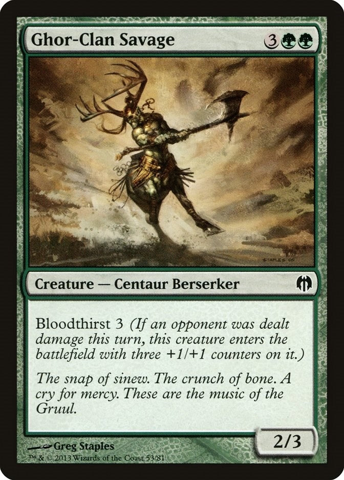 Image for Ghor-Clan Savage (Duel Decks: Heroes vs. Monsters) (53) - Magic: The Gathering