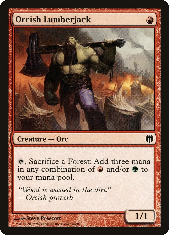 Image for Orcish Lumberjack (Duel Decks: Heroes vs. Monsters) (44) - Magic: The Gathering