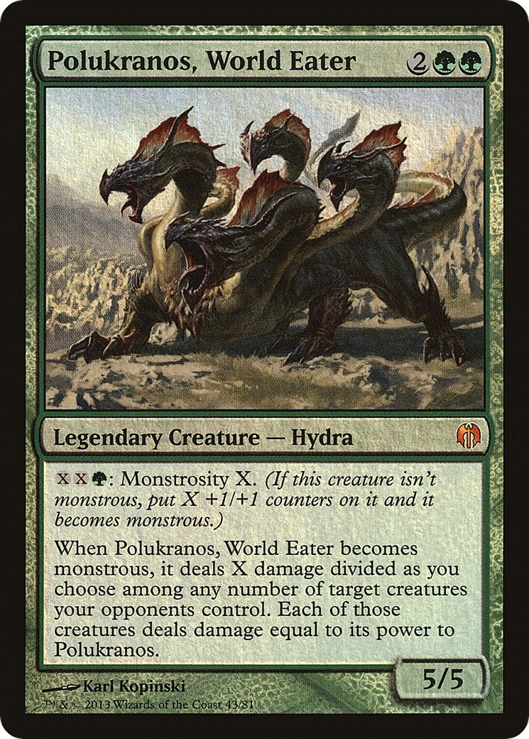 Image for Polukranos, World Eater (Duel Decks: Heroes vs. Monsters) (43) - Magic: The Gathering