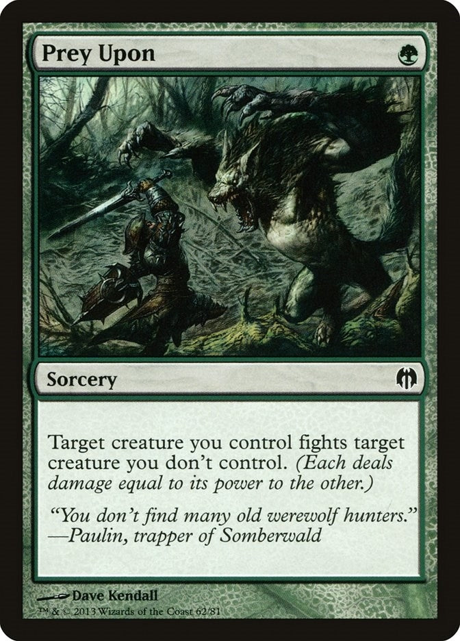 Image for Prey Upon (Duel Decks: Heroes vs. Monsters) (62) - Magic: The Gathering