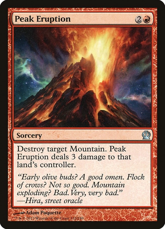 Image for Peak Eruption (Theros) (132) - Magic: The Gathering