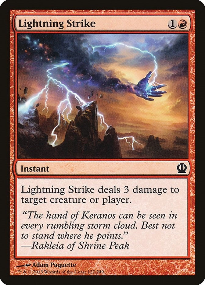 Image for Lightning Strike (Theros) (127) - Magic: The Gathering