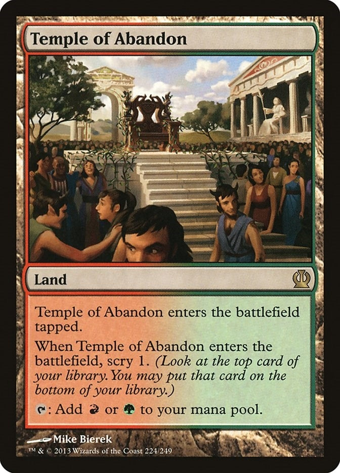 Image for Temple of Abandon (Theros) (224) - Magic: The Gathering