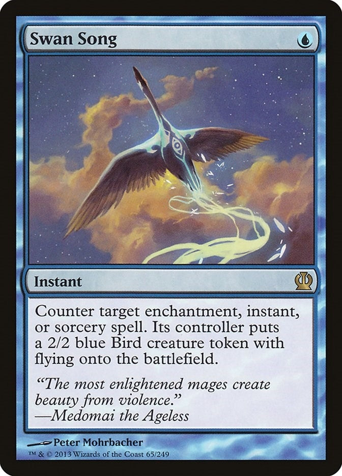 Image for Swan Song (Theros) (65) - Magic: The Gathering