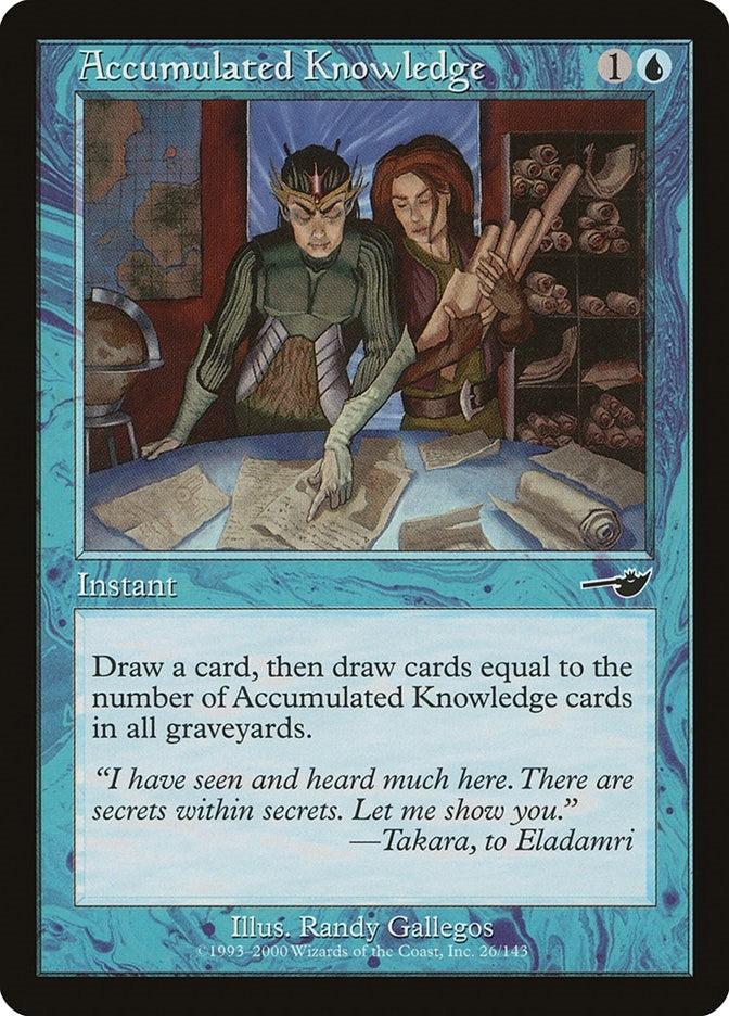 Image for Accumulated Knowledge (Nemesis) (26) - Magic: The Gathering