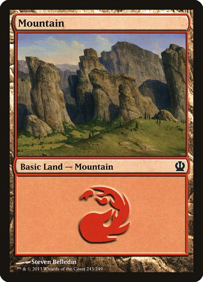 Image for Mountain (243) (Theros) (243) - Magic: The Gathering
