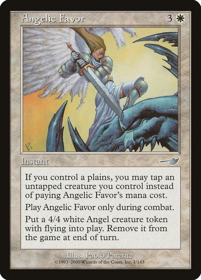 Image for Angelic Favor (Nemesis) (1) - Magic: The Gathering