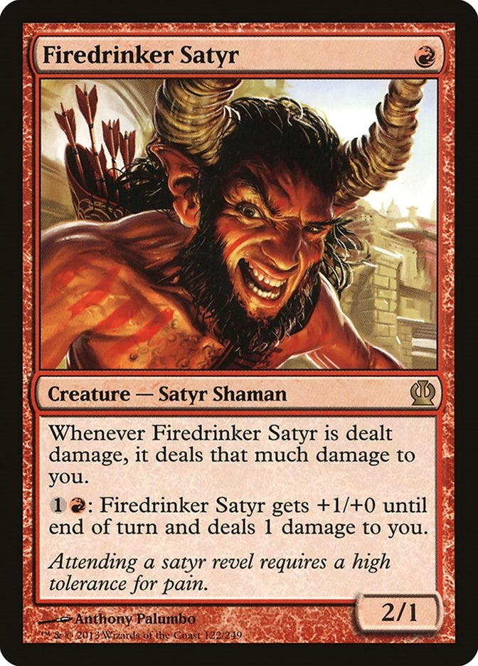 Image for Firedrinker Satyr (Theros) (122) - Magic: The Gathering