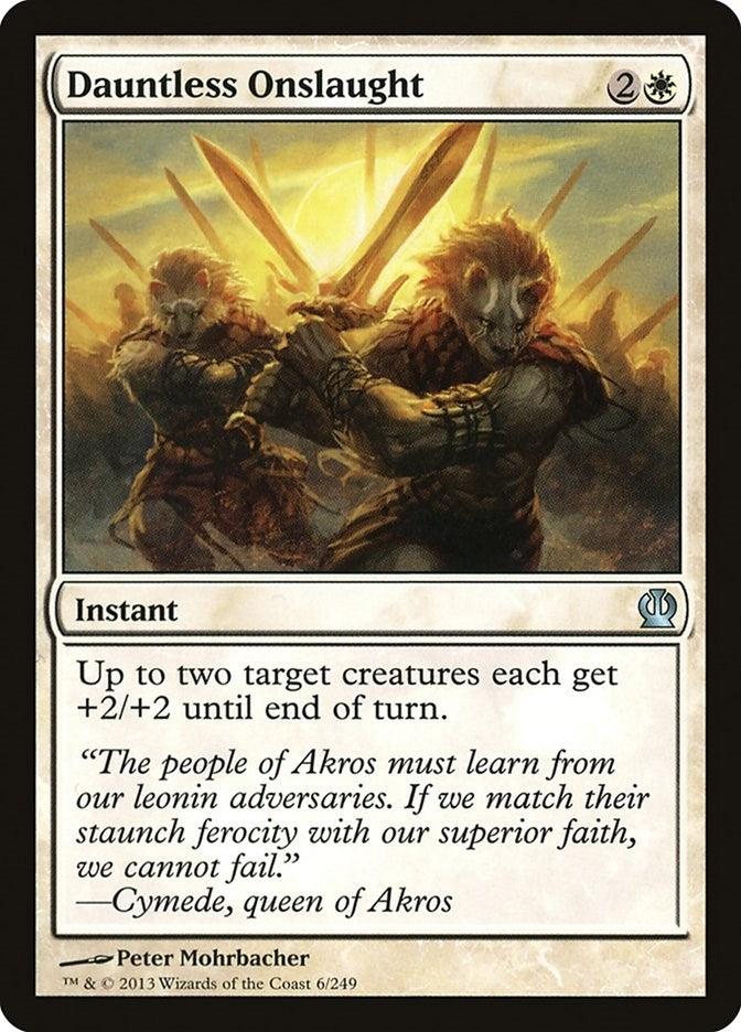 Image for Dauntless Onslaught (Theros) (6) - Magic: The Gathering