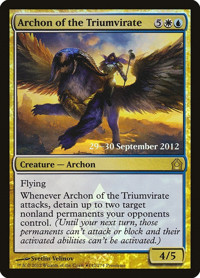 Image for Archon of the Triumvirate (Prerelease Cards) (142) - Magic: The Gathering