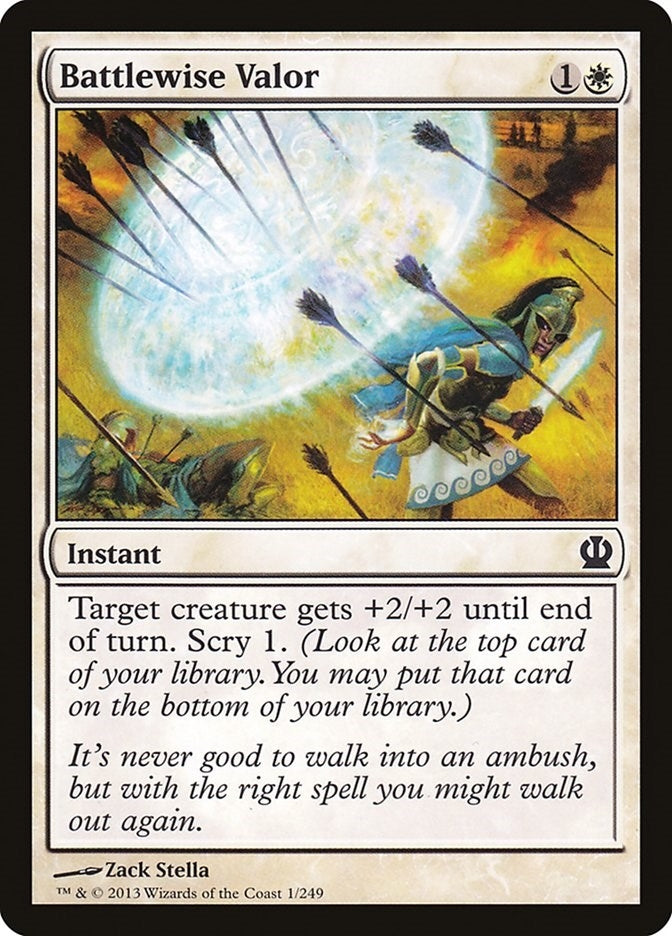 Image for Battlewise Valor (Theros) (1) - Magic: The Gathering
