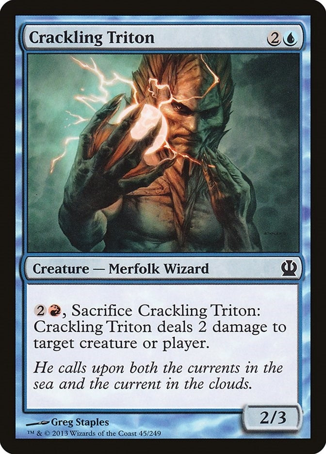Image for Crackling Triton (Theros) (45) - Magic: The Gathering