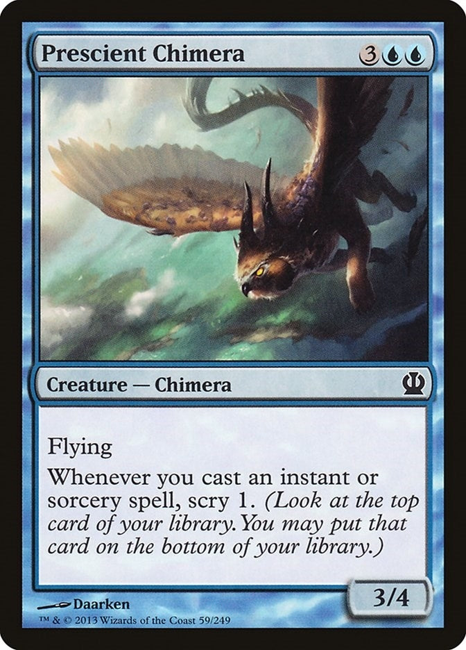 Image for Prescient Chimera (Theros) (59) - Magic: The Gathering