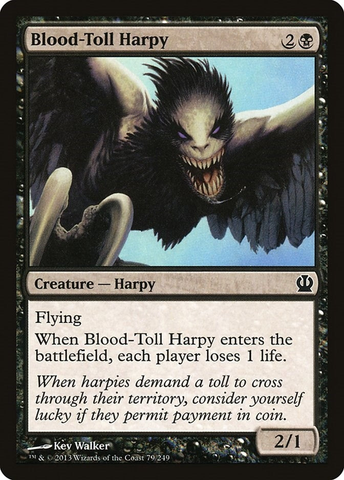 Image for Blood-Toll Harpy (Theros) (79) - Magic: The Gathering
