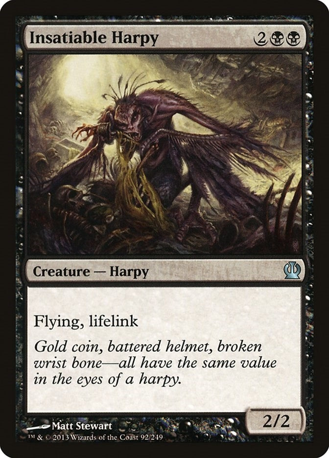 Image for Insatiable Harpy (Theros) (92) - Magic: The Gathering