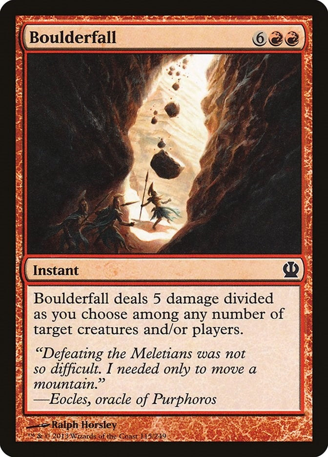 Image for Boulderfall (Theros) (115) - Magic: The Gathering