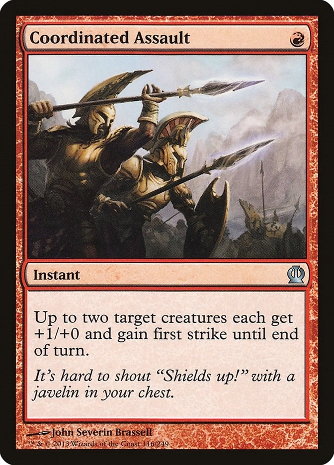 Image for Coordinated Assault (Theros) (116) - Magic: The Gathering