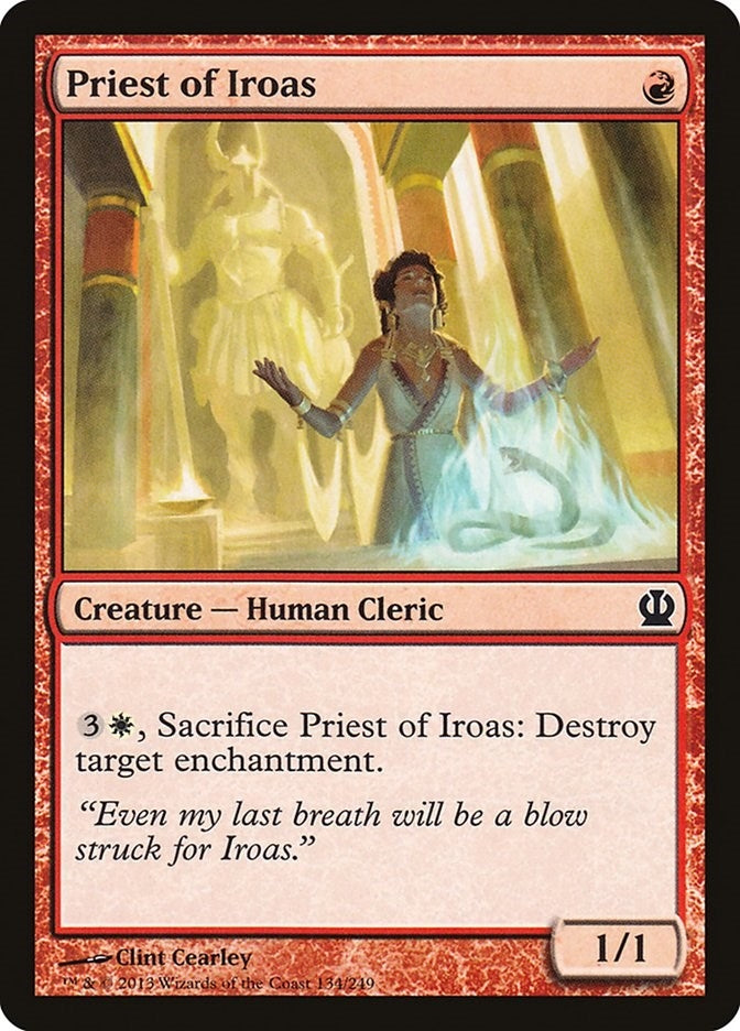 Image for Priest of Iroas (Theros) (134) - Magic: The Gathering
