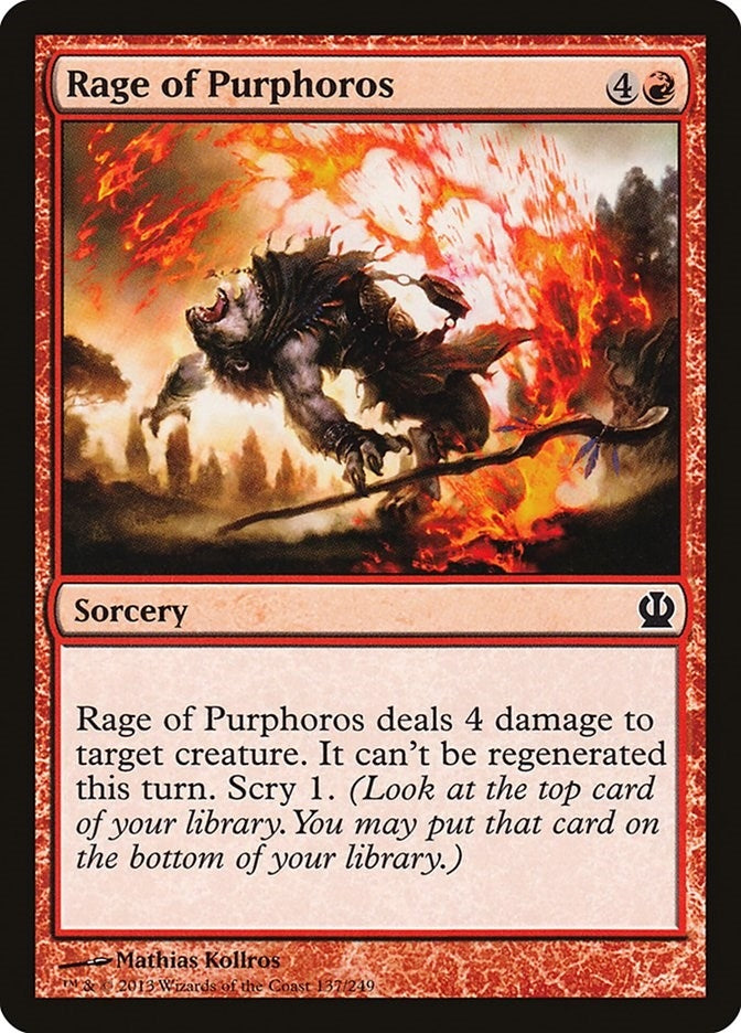 Image for Rage of Purphoros (Theros) (137) - Magic: The Gathering