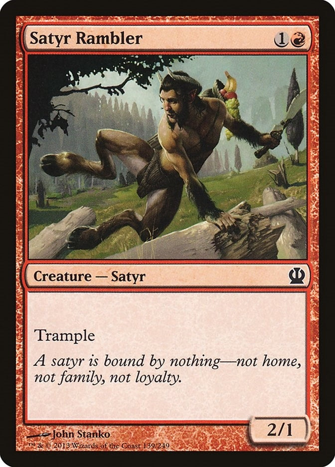 Image for Satyr Rambler (Theros) (139) - Magic: The Gathering