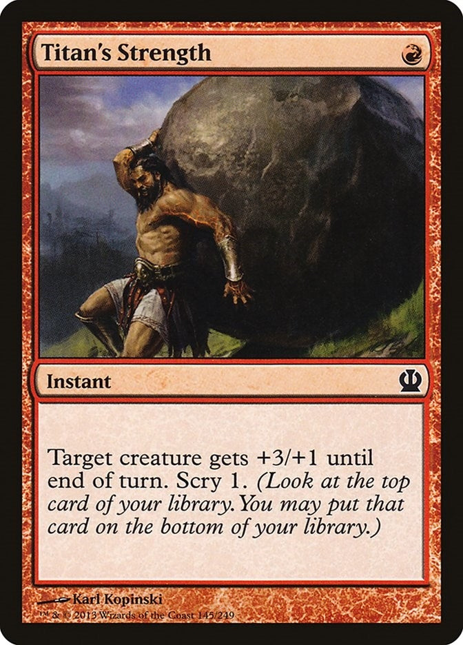 Image for Titan's Strength (Theros) (145) - Magic: The Gathering