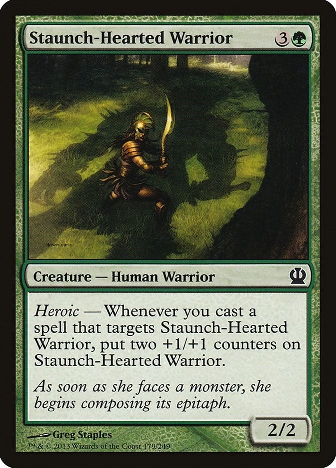 Image for Staunch-Hearted Warrior (Theros) (179) - Magic: The Gathering