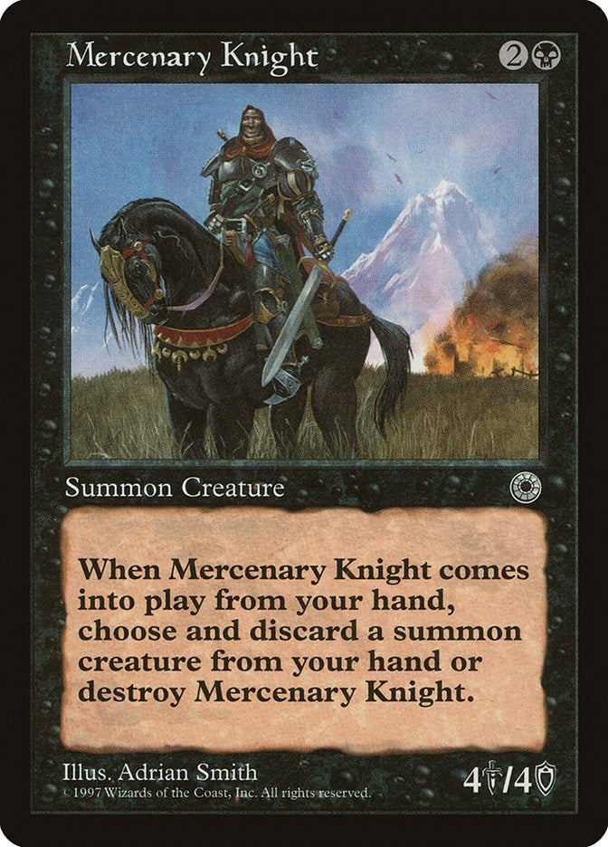 Image for Mercenary Knight (Portal) - Magic: The Gathering