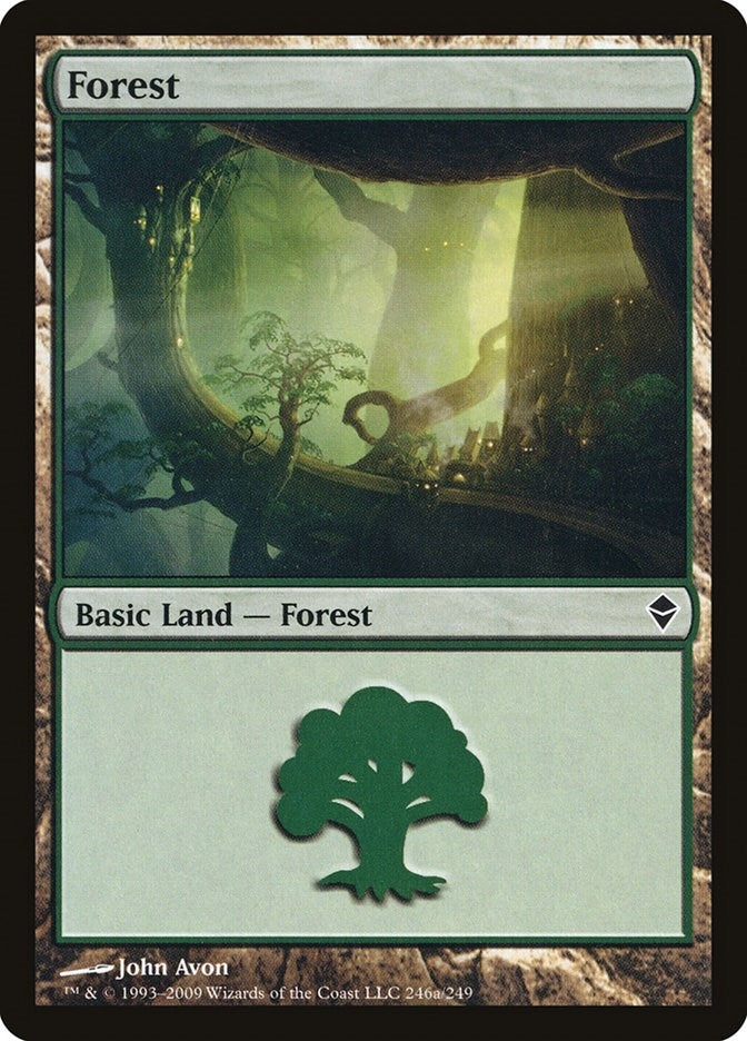 Image for Forest (246a) (Zendikar) (246a) - Magic: The Gathering