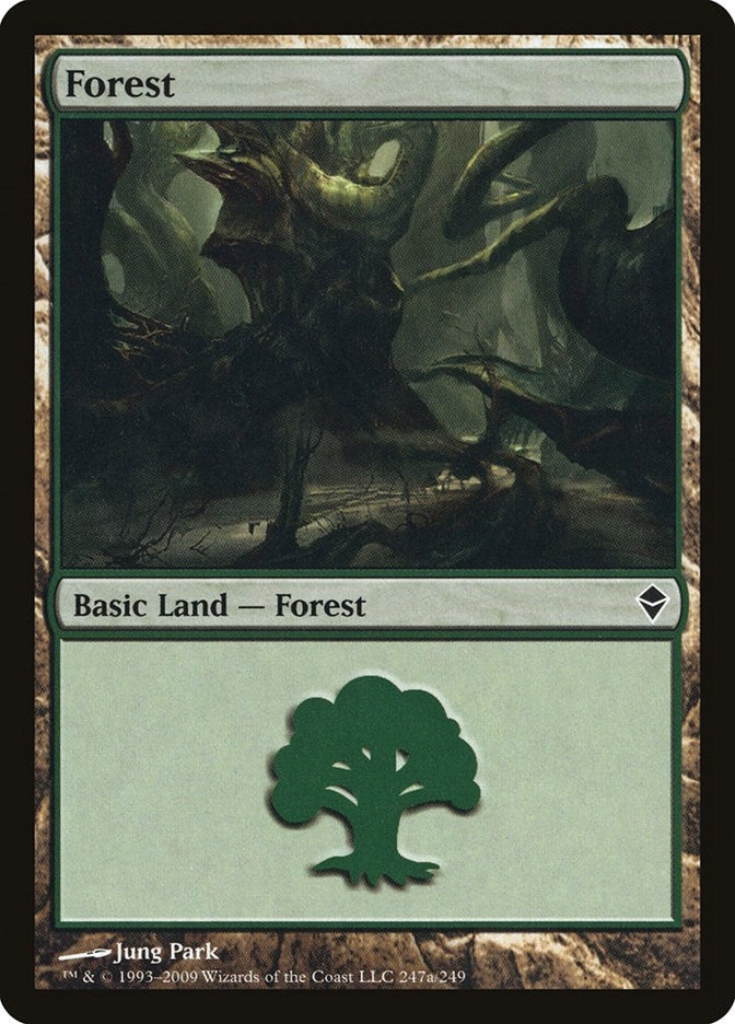 Image for Forest (247a) (Zendikar) (247a) - Magic: The Gathering