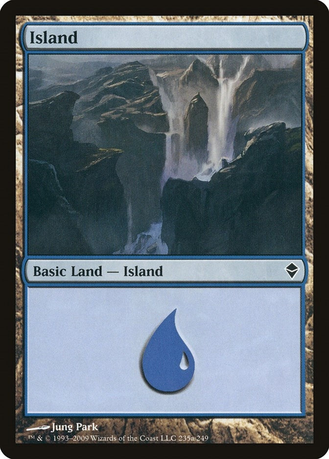 Image for Island (235a) (Zendikar) (235a) - Magic: The Gathering