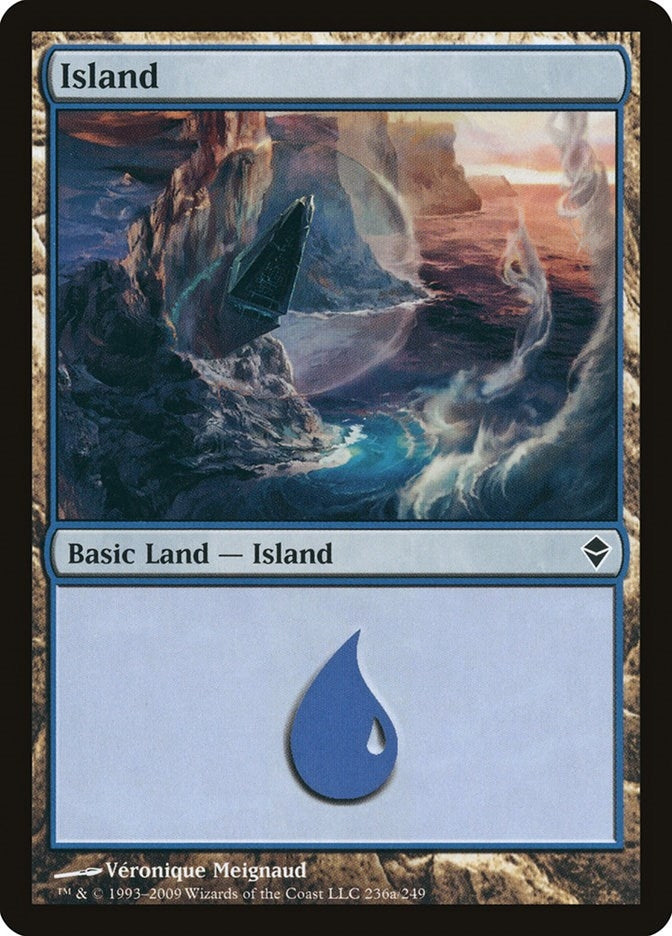 Image for Island (236a) (Zendikar) (236a) - Magic: The Gathering