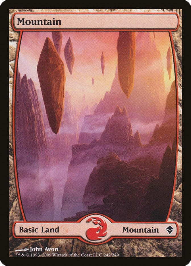 Image for Mountain (242) - Full Art (Zendikar) (242) - Magic: The Gathering