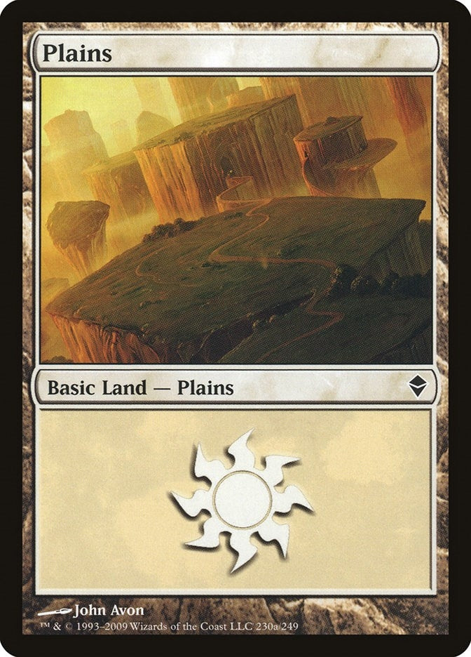 Image for Plains (230a) (Zendikar) (230a) - Magic: The Gathering