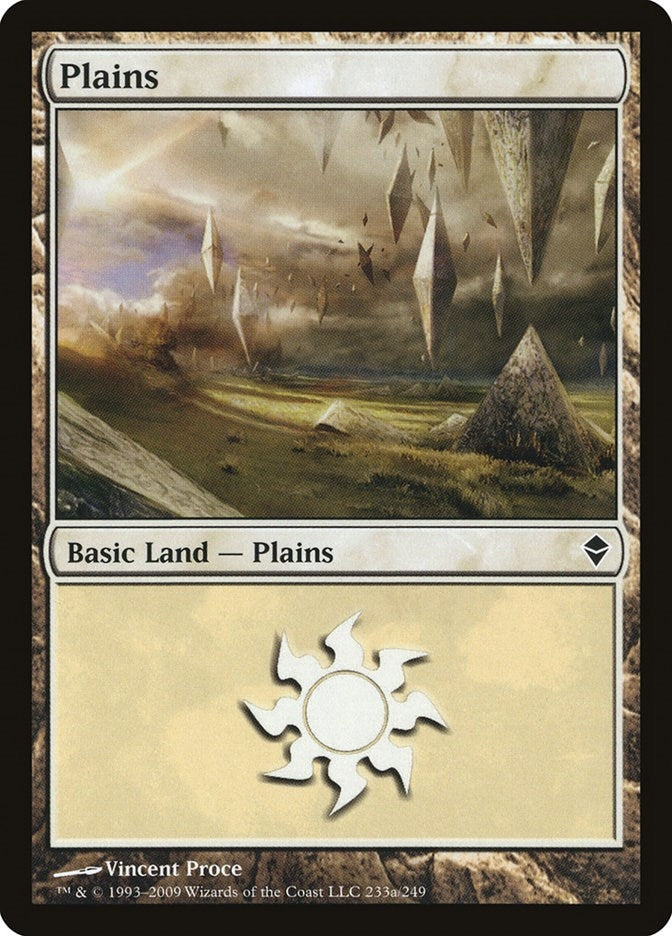 Image for Plains (233a) (Zendikar) (233a) - Magic: The Gathering