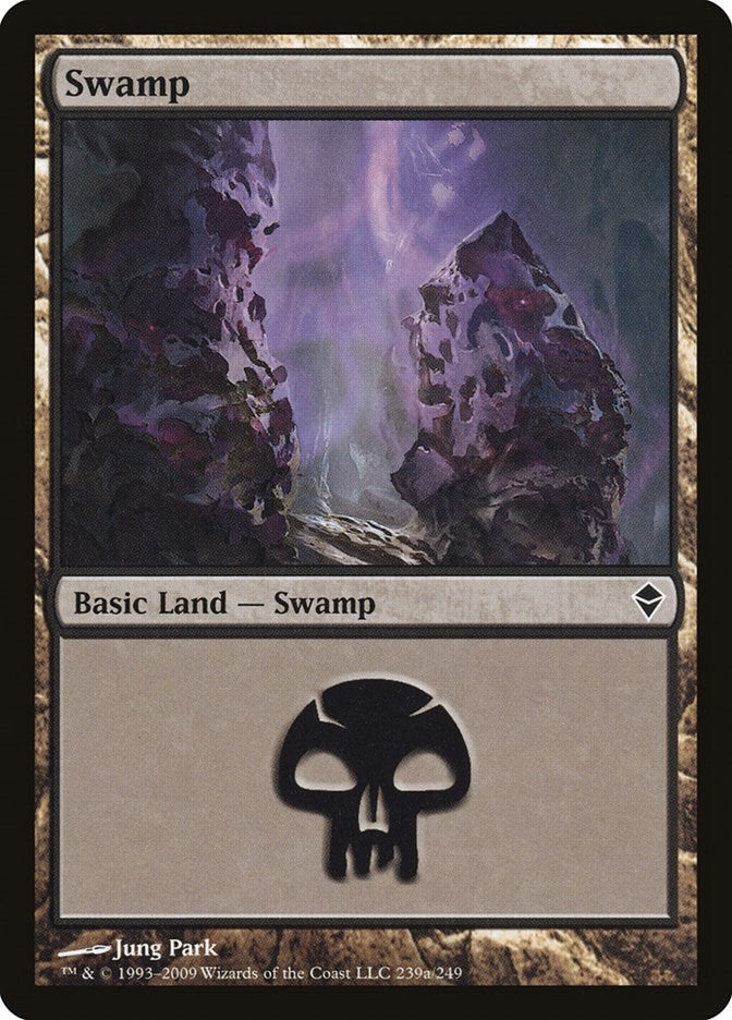 Image for Swamp (239a) (Zendikar) (239a) - Magic: The Gathering