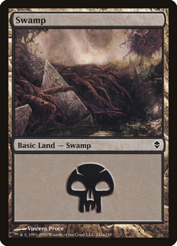Image for Swamp (241a) (Zendikar) (241a) - Magic: The Gathering