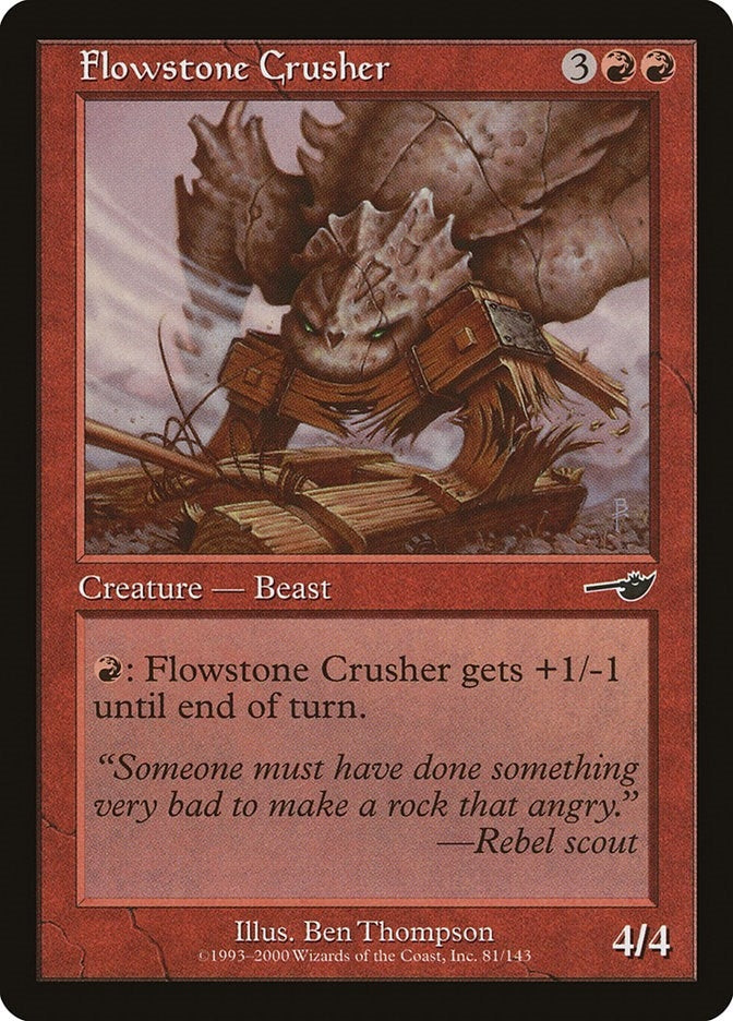 Image for Flowstone Crusher (Nemesis) (81) - Magic: The Gathering