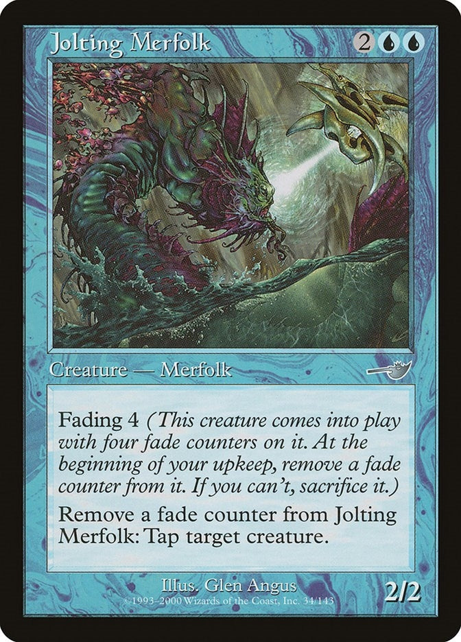 Image for Jolting Merfolk (Nemesis) (34) - Magic: The Gathering