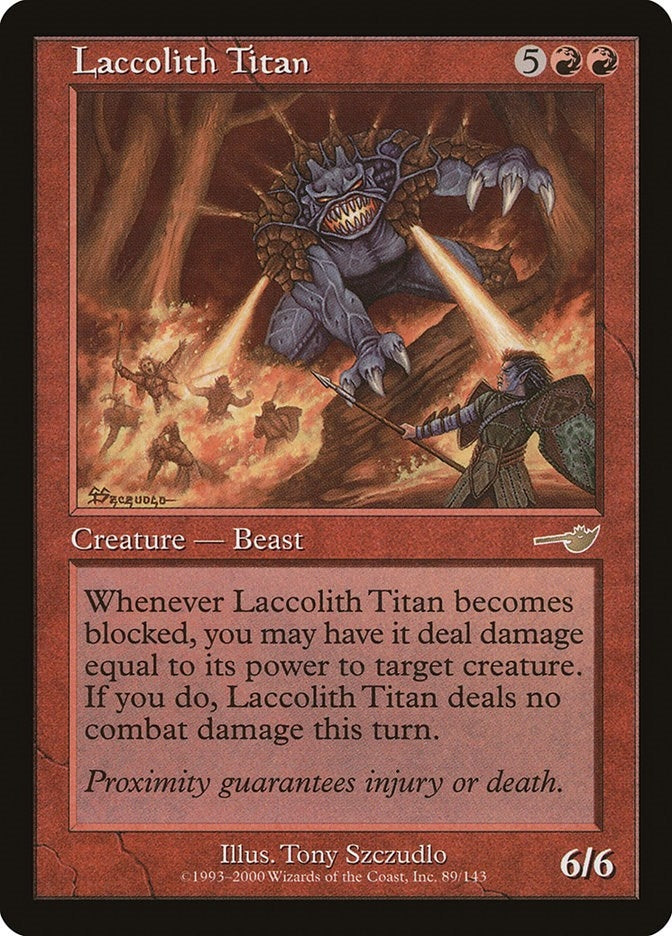 Image for Laccolith Titan (Nemesis) (89) - Magic: The Gathering