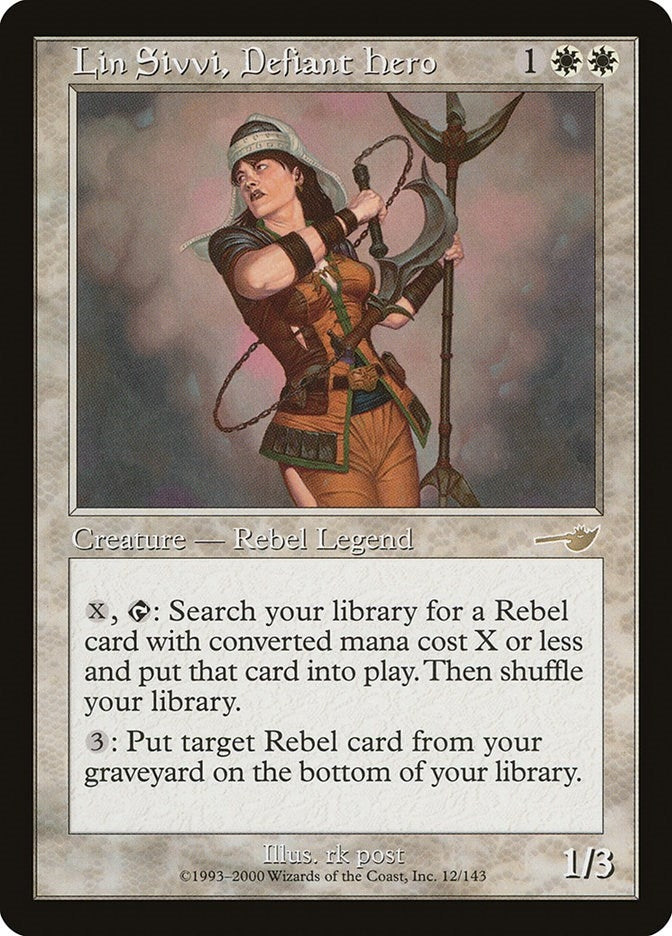 Image for Lin Sivvi, Defiant Hero (Nemesis) (12) - Magic: The Gathering
