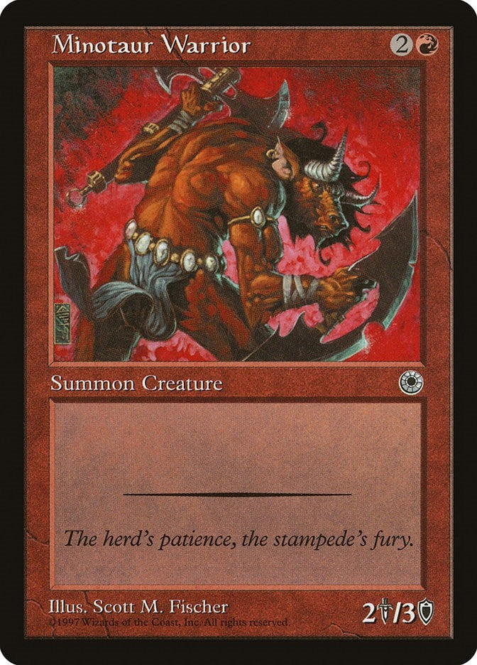 Image for Minotaur Warrior (Portal) - Magic: The Gathering