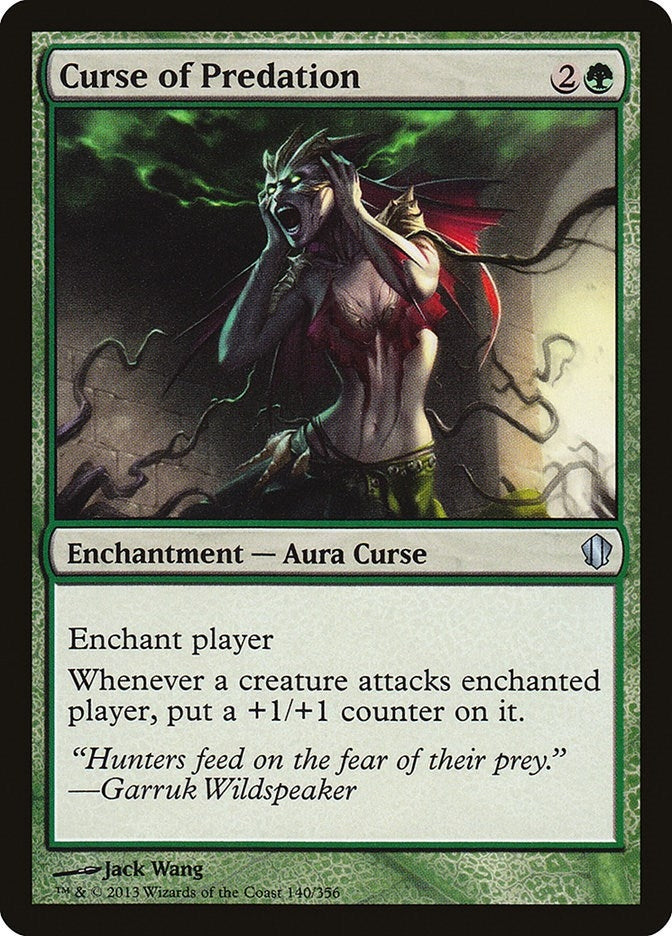 Image for Curse of Predation (Commander 2013) (140) - Magic: The Gathering