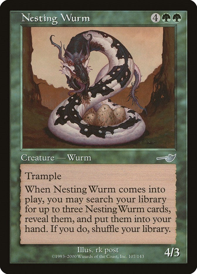 Image for Nesting Wurm (Nemesis) (107) - Magic: The Gathering