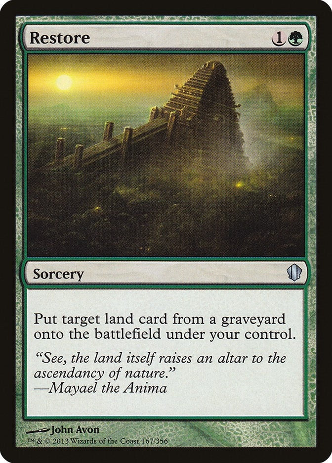 Image for Restore (Commander 2013) (167) - Magic: The Gathering