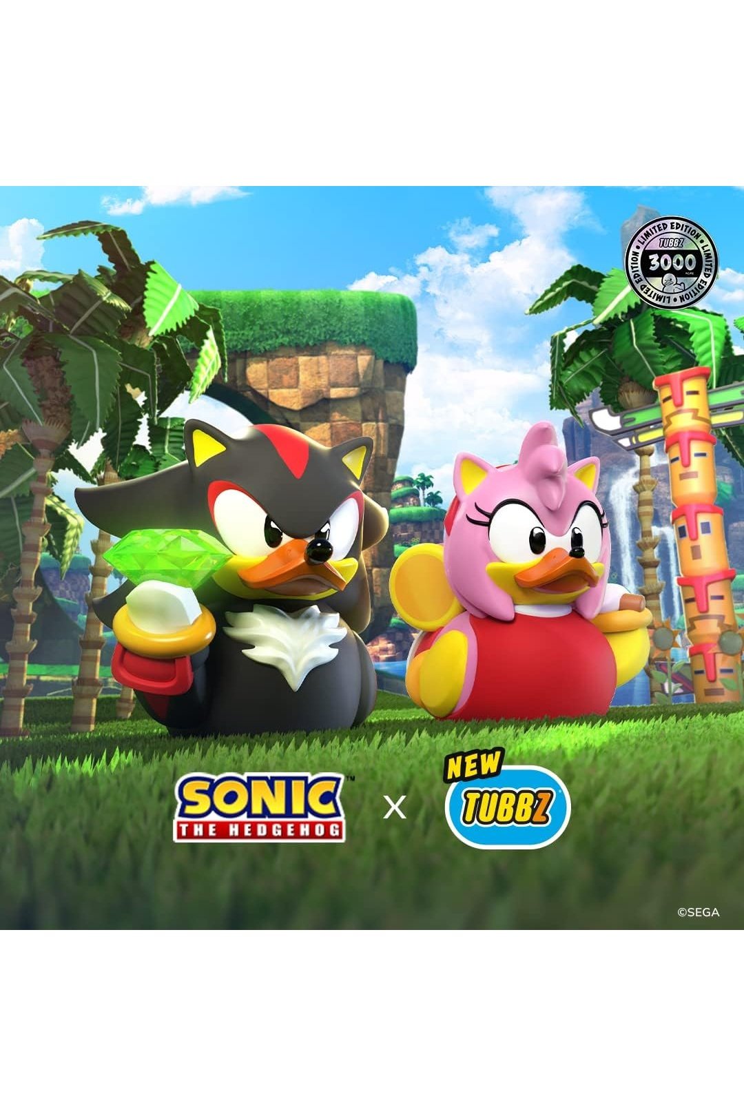 TUBBZ Boxed Limited Edition Sonic The Hedgehog Amy Collectable Vinyl Rubber Duck Figure - Star Trek